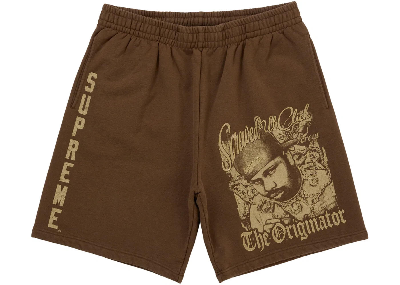 Мужские шорты с принтом Sweatshort Supreme, Brown