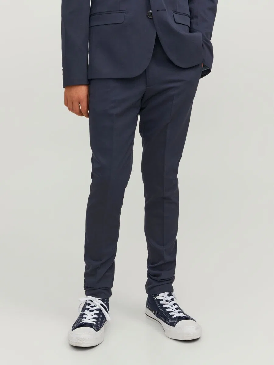 Детские зауженные брюки 'JJSolar' цвета "Ночной синий" Jack & Jones Junior — фото 3