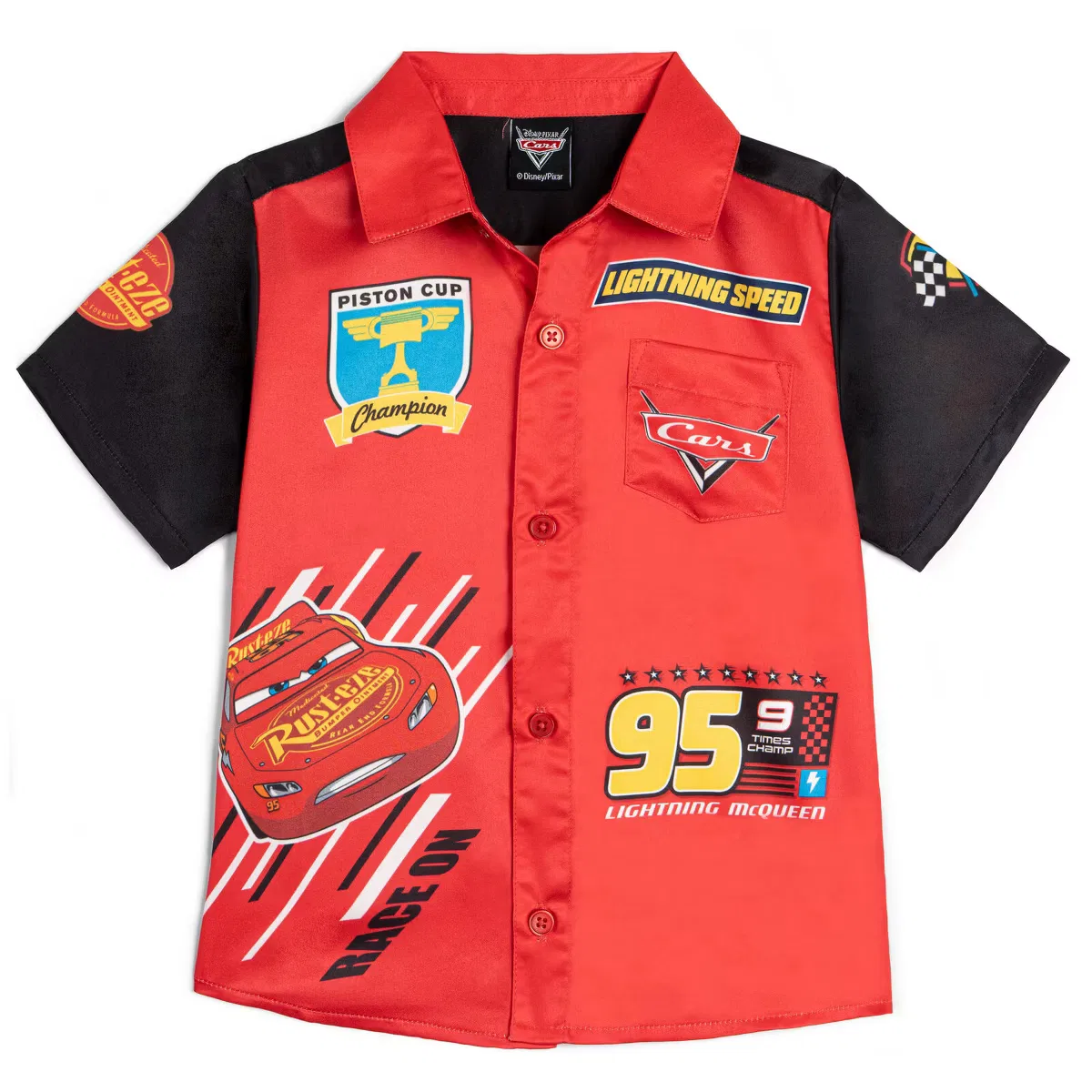 Рубашка с коротким рукавом Disney, Red Mcqueen Black