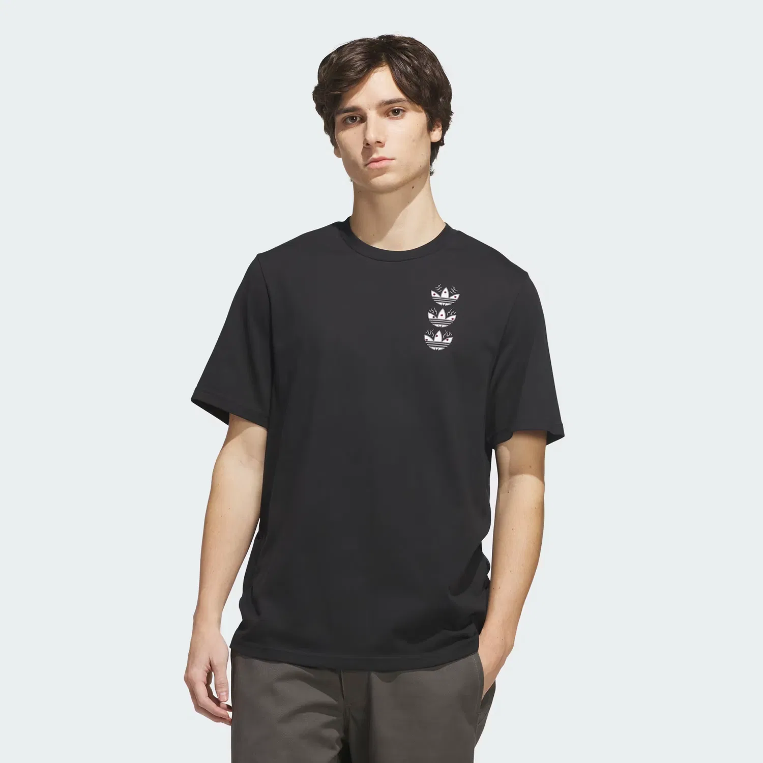 Футболка с принтом Skateboarding x Temple of Skate Curb Tee Adidas Originals, черный/мультиколор — фото 3