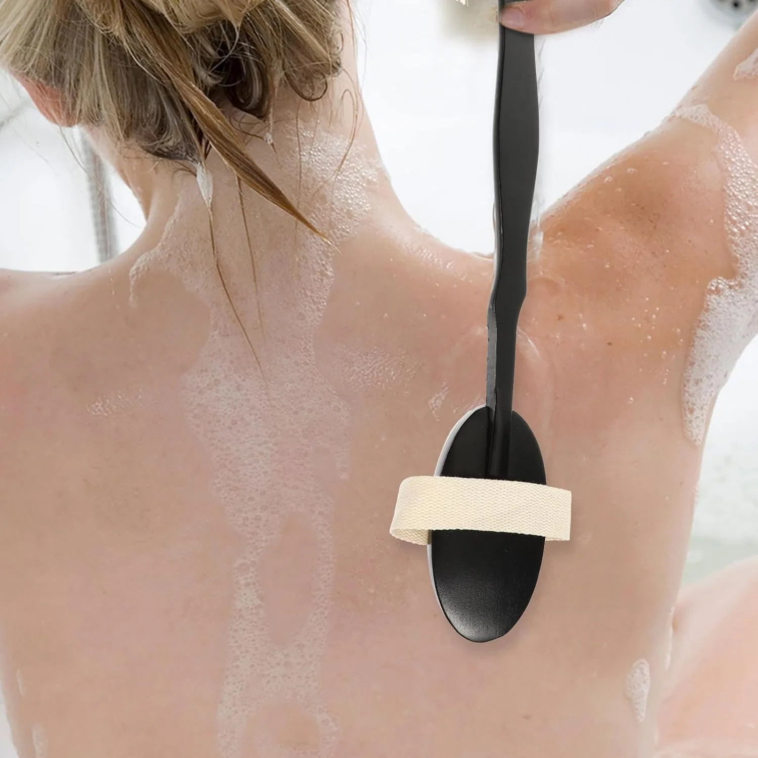 Щетка для тела с длинной ручкой Healeved, Black — фото 3