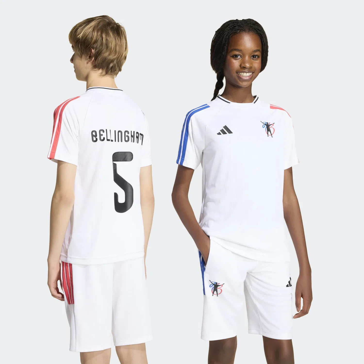 Спортивная футболка Adidas Performance Shirt Jude Bellingham белого цвета — фото 4