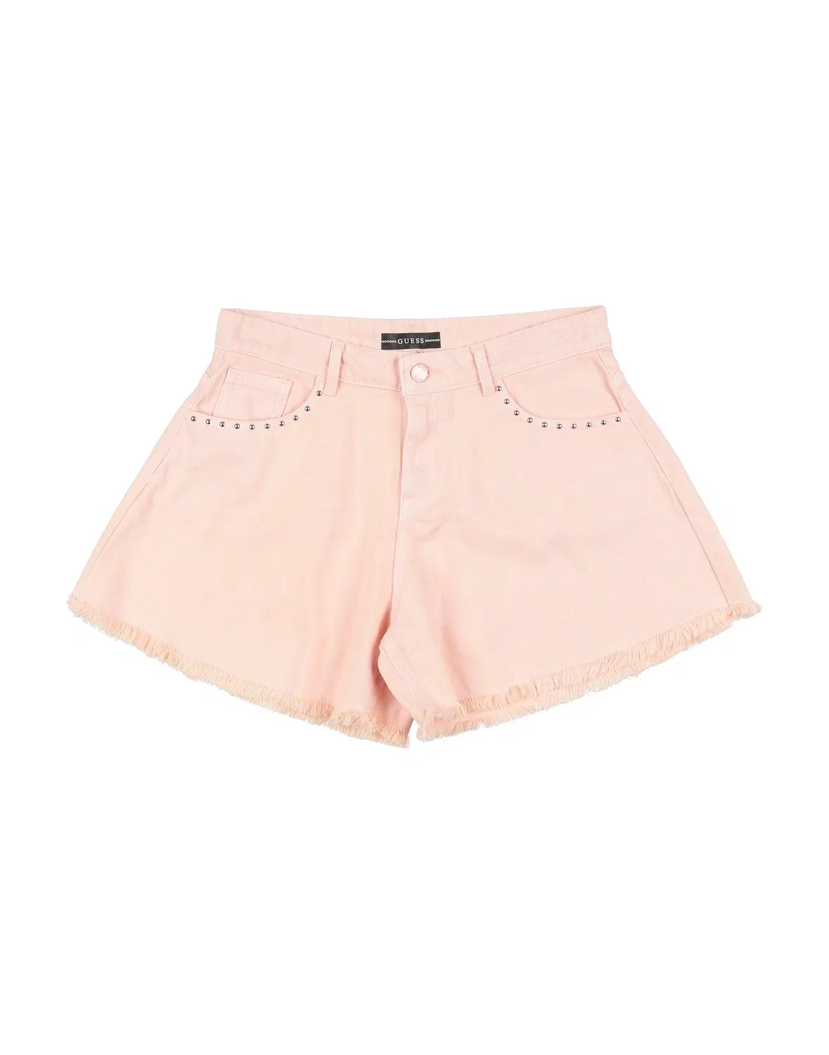 Детские джинсовые шорты для девочек с вышивкой Guess, Light Pink