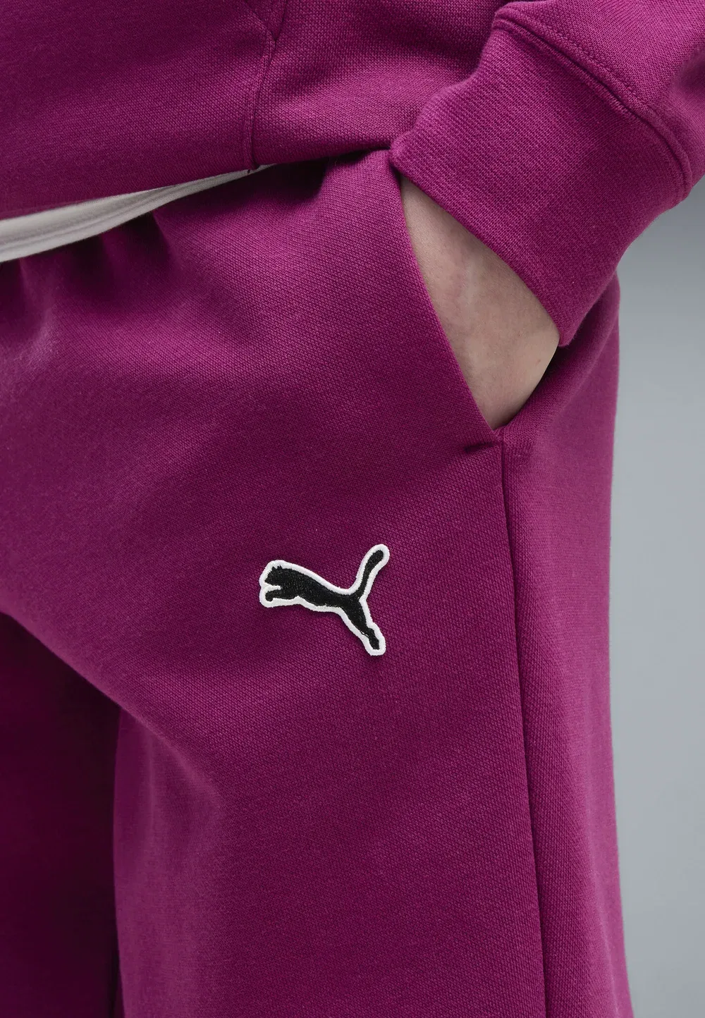 Спортивные штаны Essentials с высокой посадкой, унисекс Puma, Fuchsia Glow
