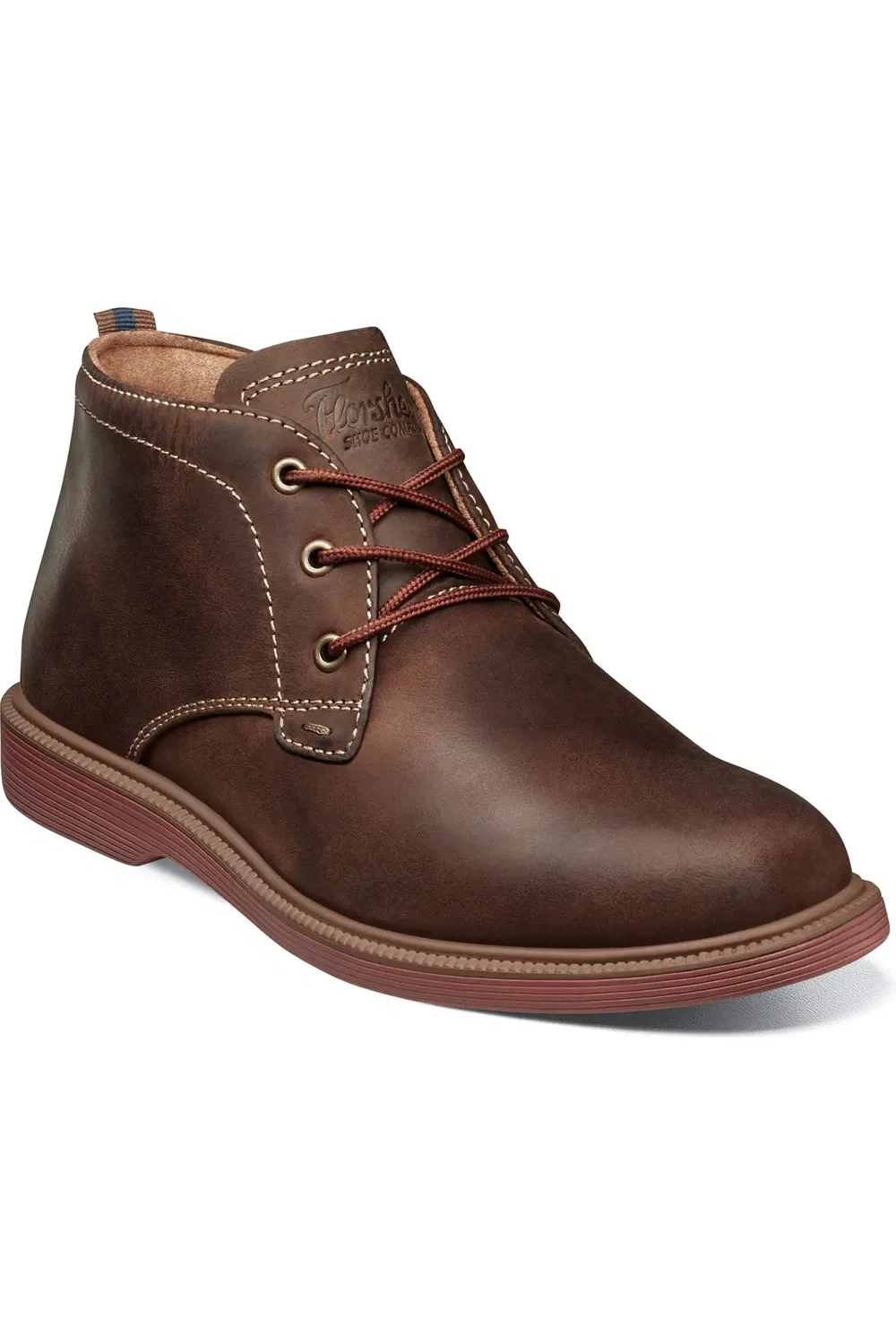 Детские ботинки чакка на нескользящей подошве Supacush Jr Chukka Boot Florsheim, Brown Chocolate