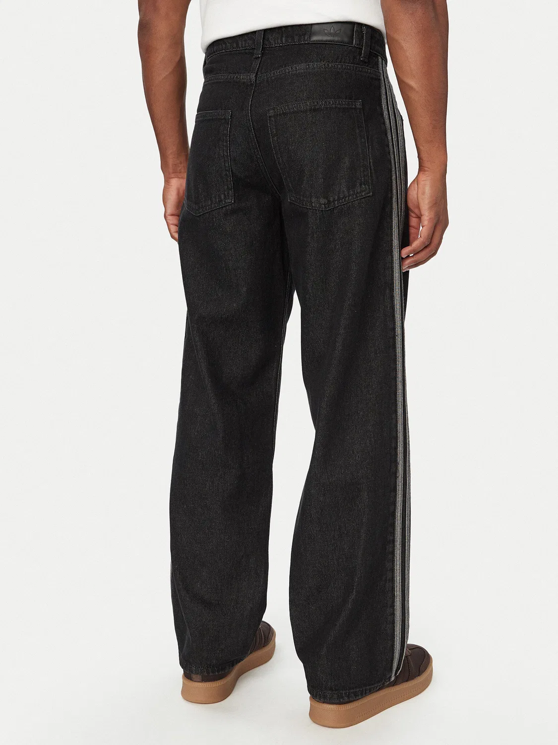 Мужские джинсы свободного кроя Firebird Adicolor Denim Adidas, черный — фото 3
