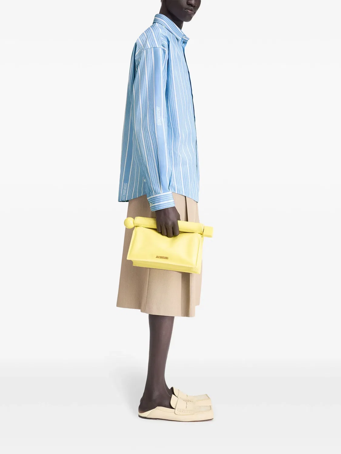 Jacquemus Рубашка La Chemise Simon, синяя — фото 3