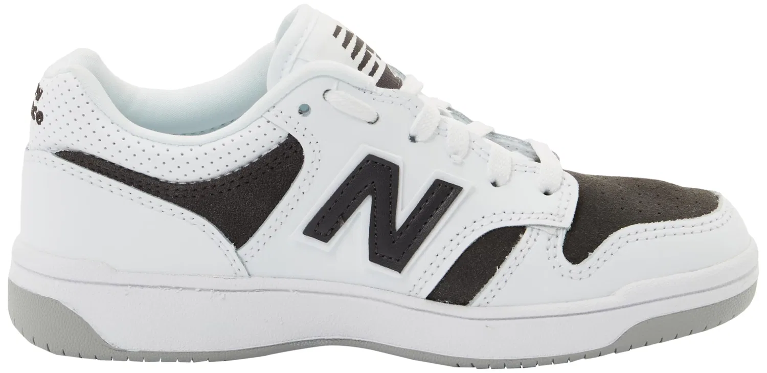 Детские кроссовки для мальчиков с аутентичным дизайном New Balance 480, White Leather Textile — фото 4