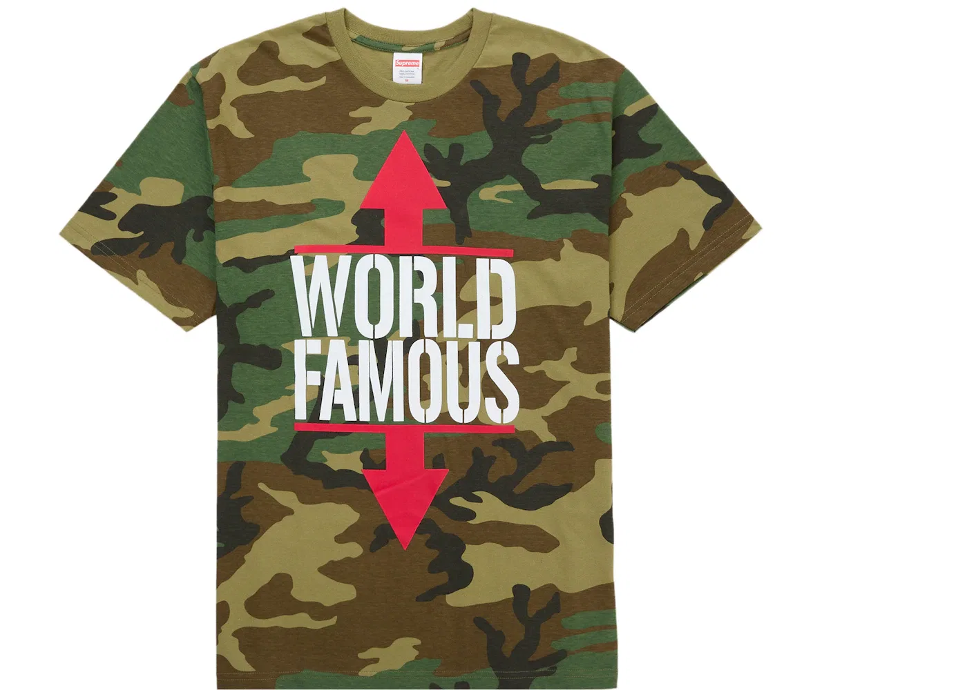 Мужская футболка с принтом World Famous Supreme, Woodland Camo