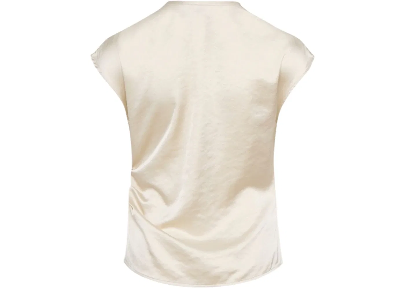 Женская футболка с коротким рукавом Adidas T-shirt (Asia Sizing), Cream — фото 2