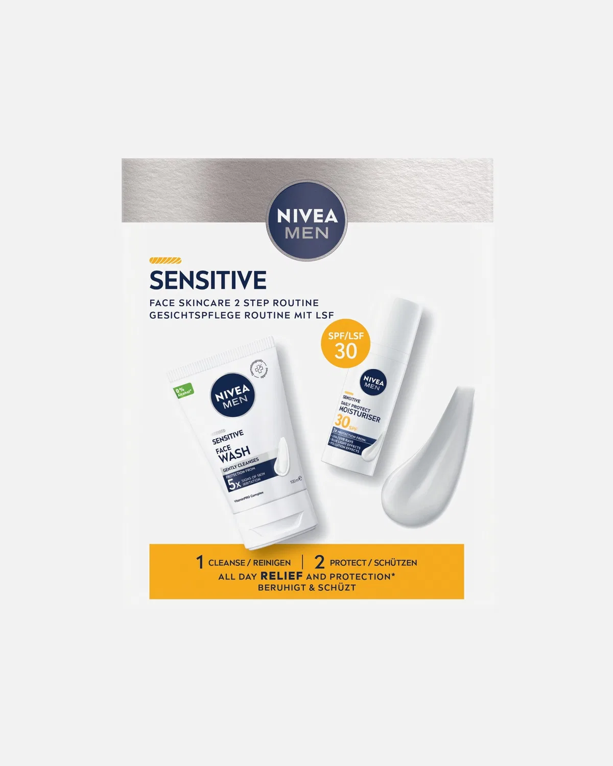 Набор средств по уходу за чувствительной кожей лица Nivea для мужчин, 1 Stück — фото 2