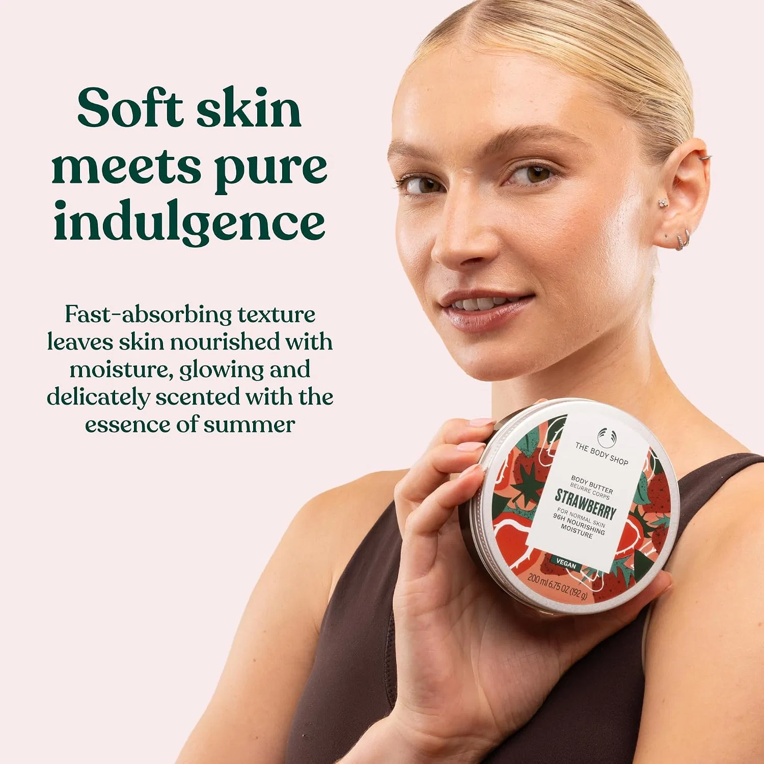 Масло для тела Strawberry Body Butter, The Body Shop, 200 мл — фото 4