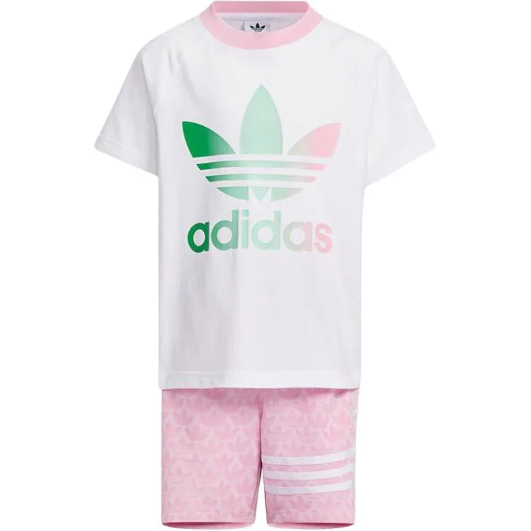 Adidas Originals Детская повседневная спортивная одежда розового цвета