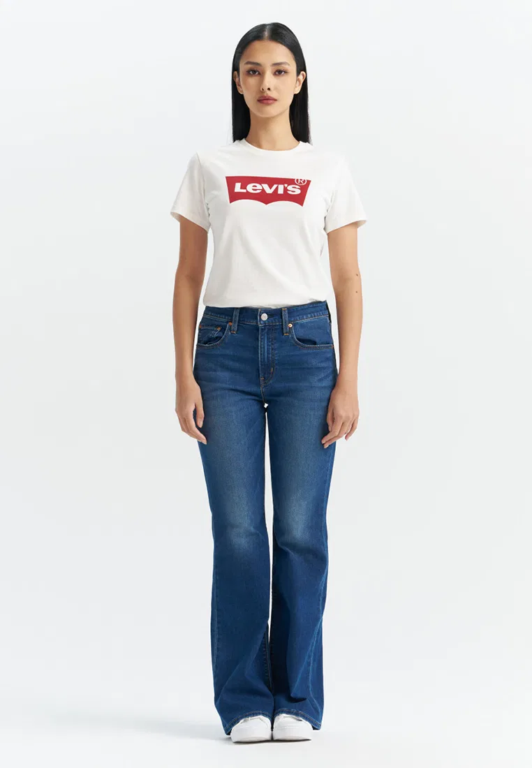 Джинсы женские, высокая посадка, клеш, Levi’s, синий Levi'S