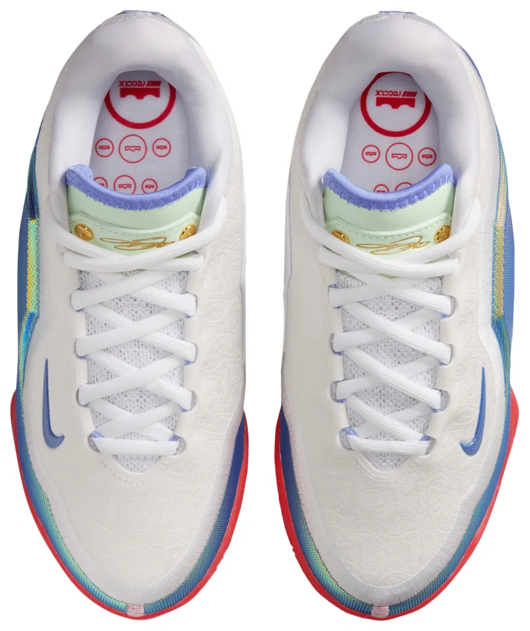 Кроссовки для мальчиков Lebron XXIII Nike, цвет White/Multi/Light Crimson — фото 4