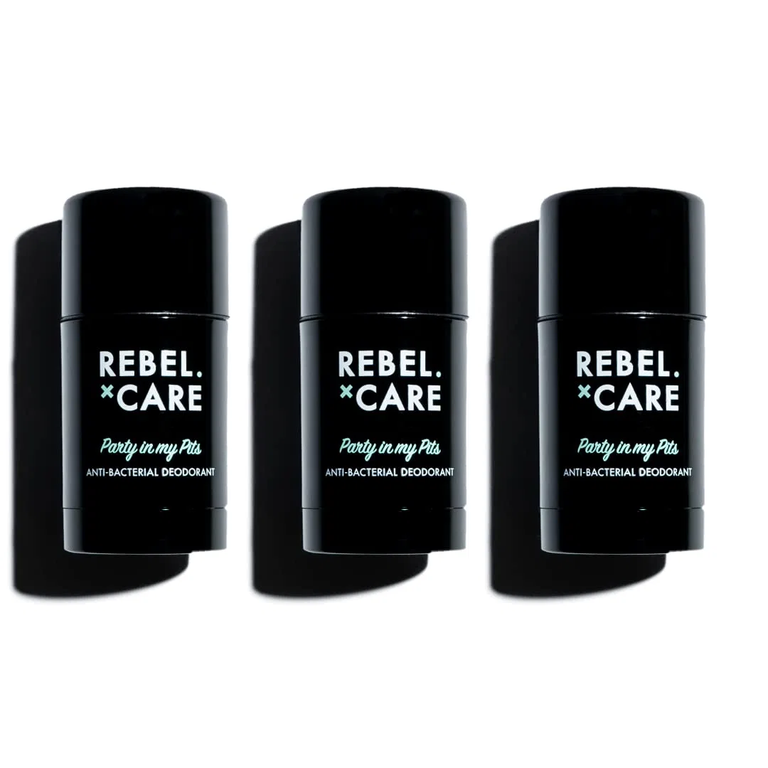 Дезодорант Party in My Pits 75 мл, 3 шт, Набор, Грейпфрут Rebel Care