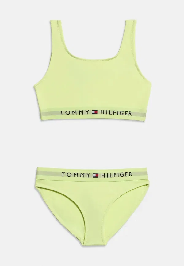 Купальник-бикини с U-образным вырезом Original scoop neck bralette bikini set Tommy Hilfiger, Faded Fluro