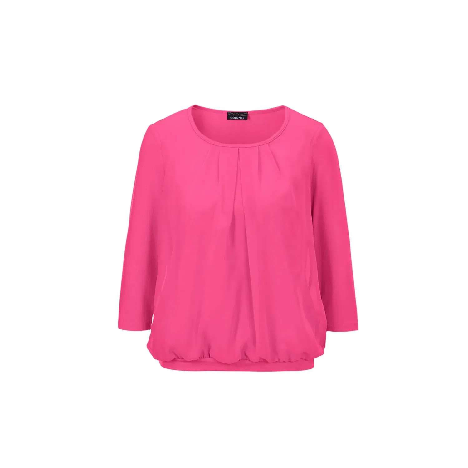 Женская блуза с шифоновой вставкой Goldner, Pink