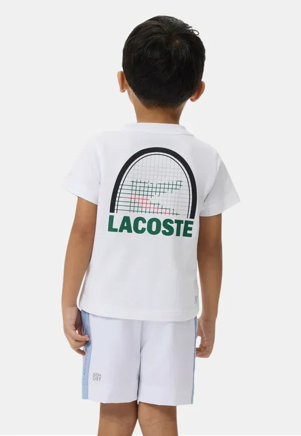 Футболка с принтом Mdvdev racket tee col w8l - print t-shirt Lacoste, белый — фото 2