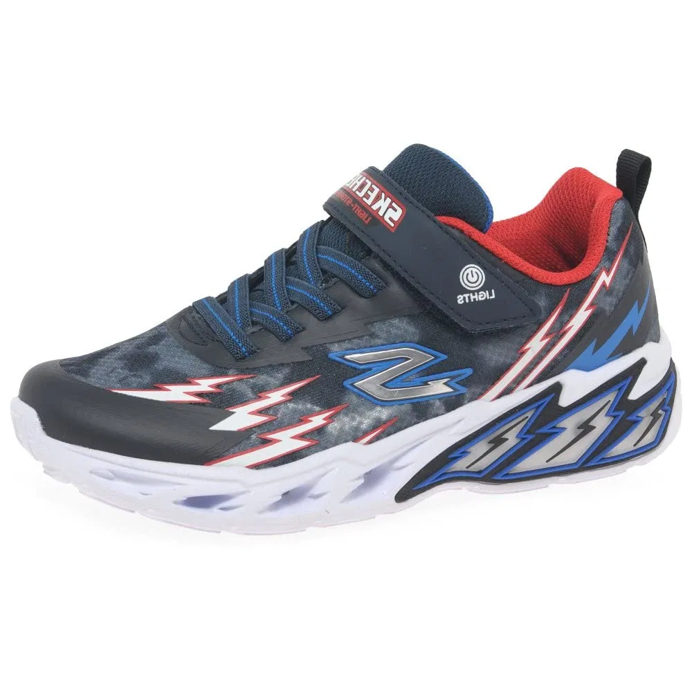 Детские кроссовки Skechers, Navy Textile Synthetic Red White Trim