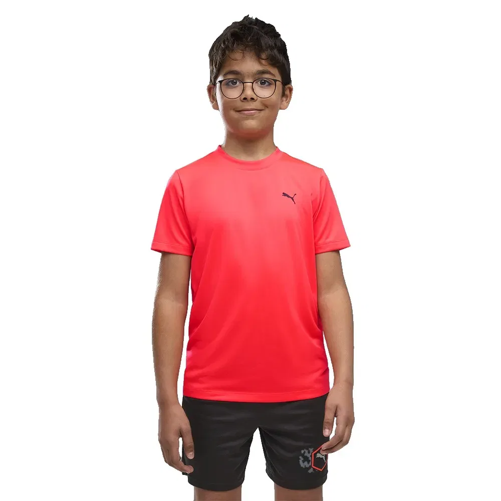 Детская футболка для мальчиков с принтом Puma Tad Essential, Red