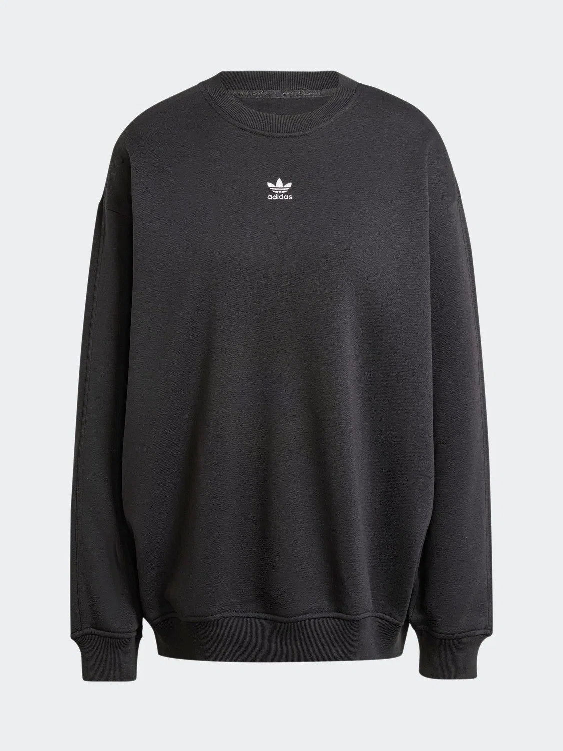 Свитшот оверсайз Essentials Fleece, adidas Originals, черный — фото 2