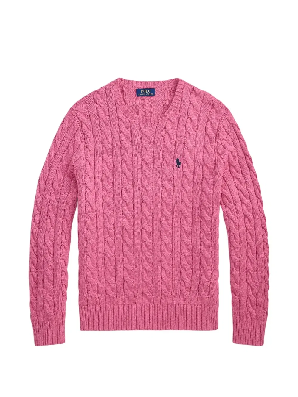 Свитер Pony фактурной вязки Polo Ralph Lauren, розовый