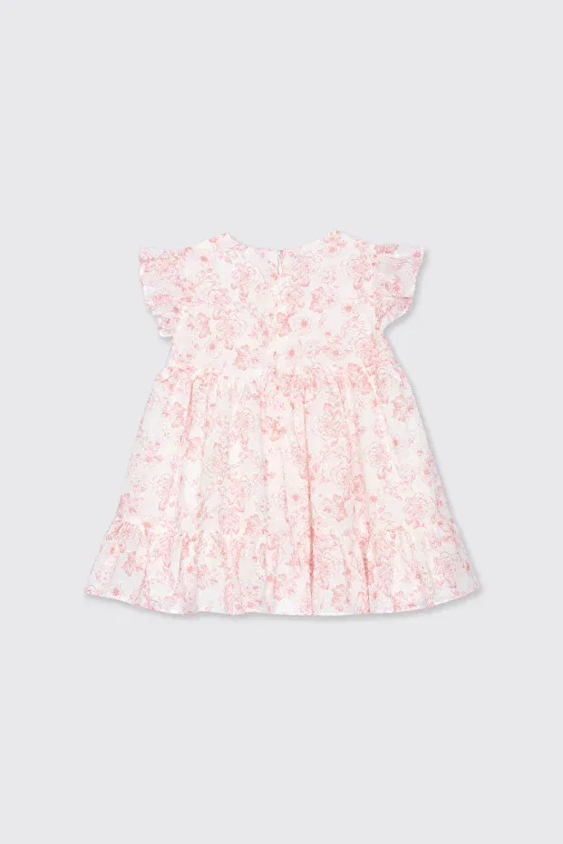 Детское платье для девочек с оборками Patachou baby girl pink dress Panço, 142331 — фото 2