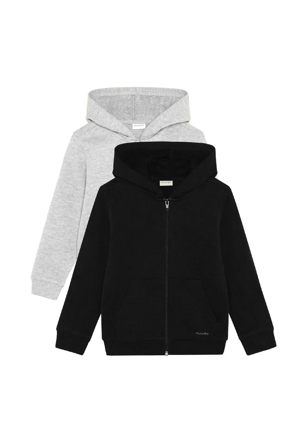 Комплект из двух толстовок Misweat на молнии Minymo, Anthracite