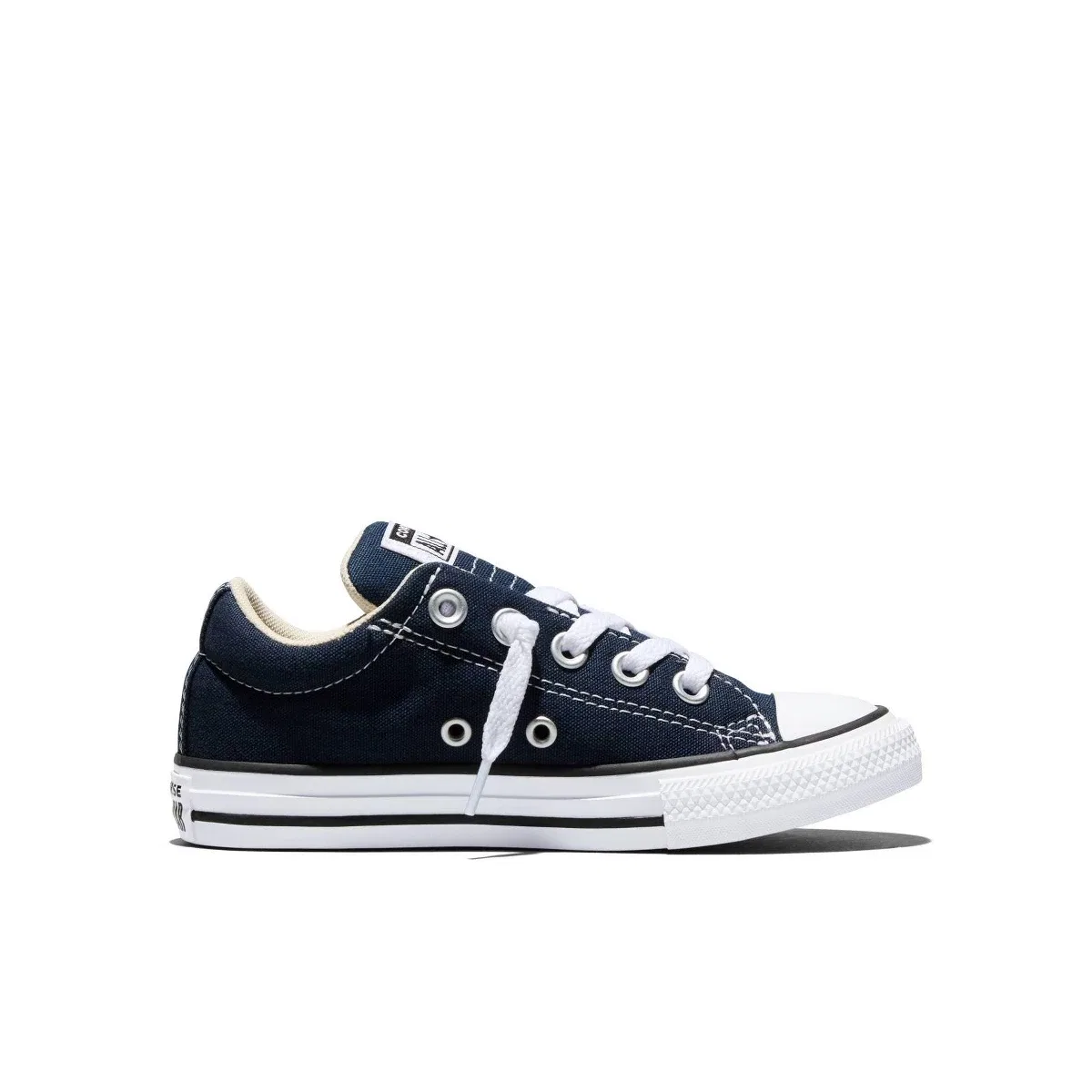 Детские кроссовки для девочек на шнуровке Converse KIDS FOOTWEAR, Navy Blue — фото 2
