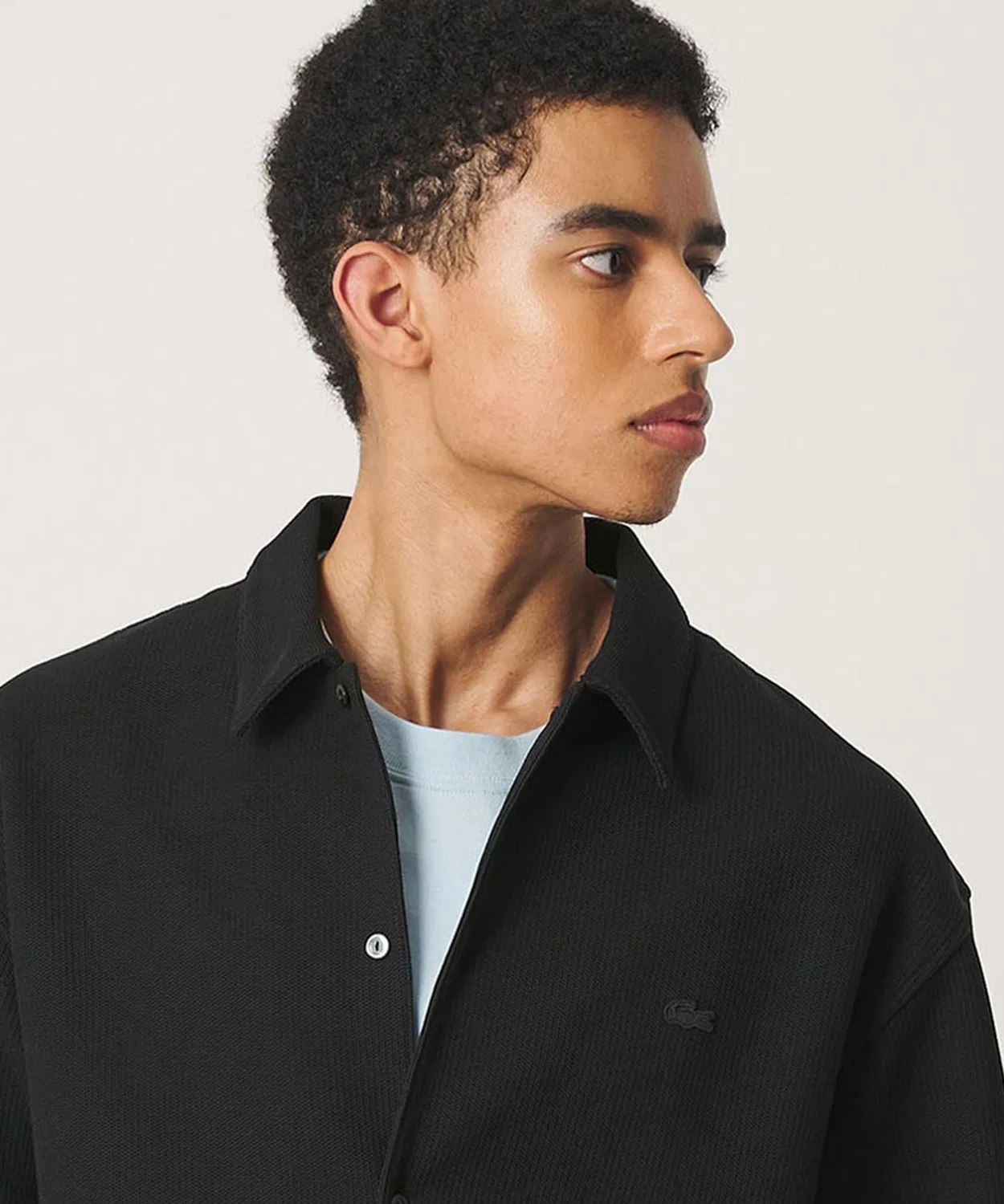 Мужская рубашка с коротким рукавом LACOSTE, Black