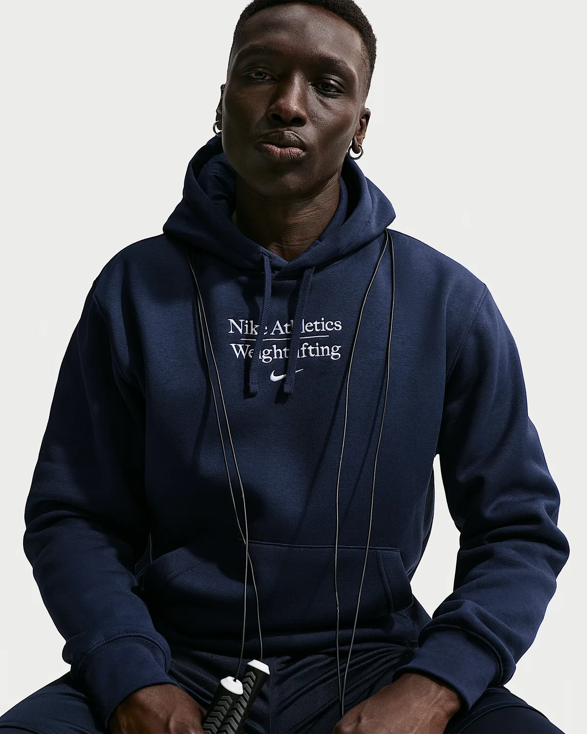Мужской пуловер для тяжелой атлетики Nike, College Navy — фото 3