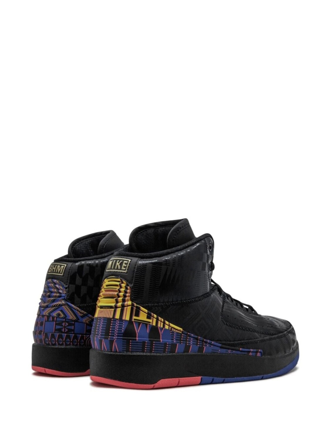 Jordan Kids кроссовки Air Jordan 2 Retro BHM (GS), черный — фото 2