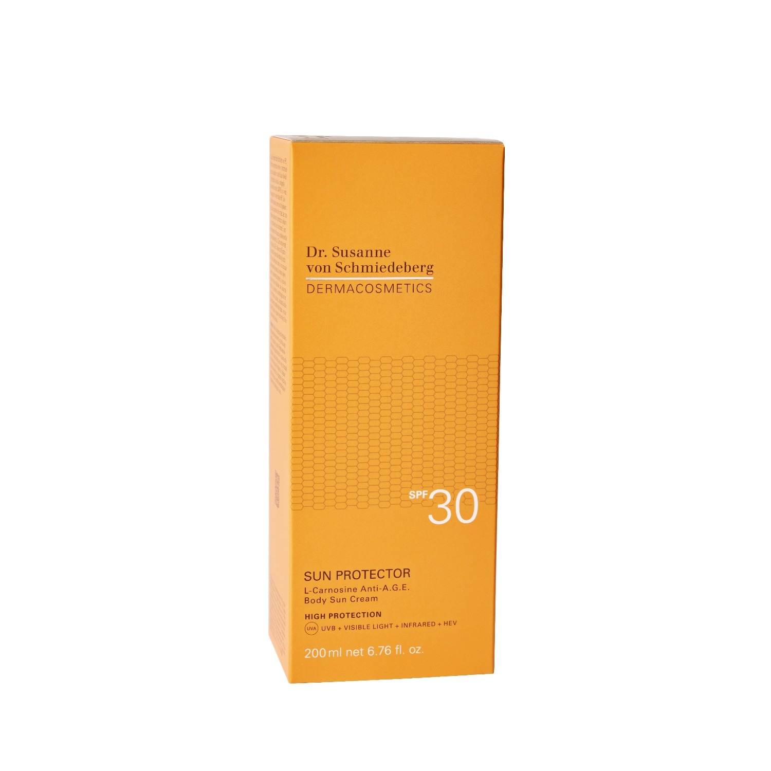 Солнцезащитный крем l-carnosine spf 30 Dr Susanne Von Schmiedeberg, объем 200 мл — фото 3