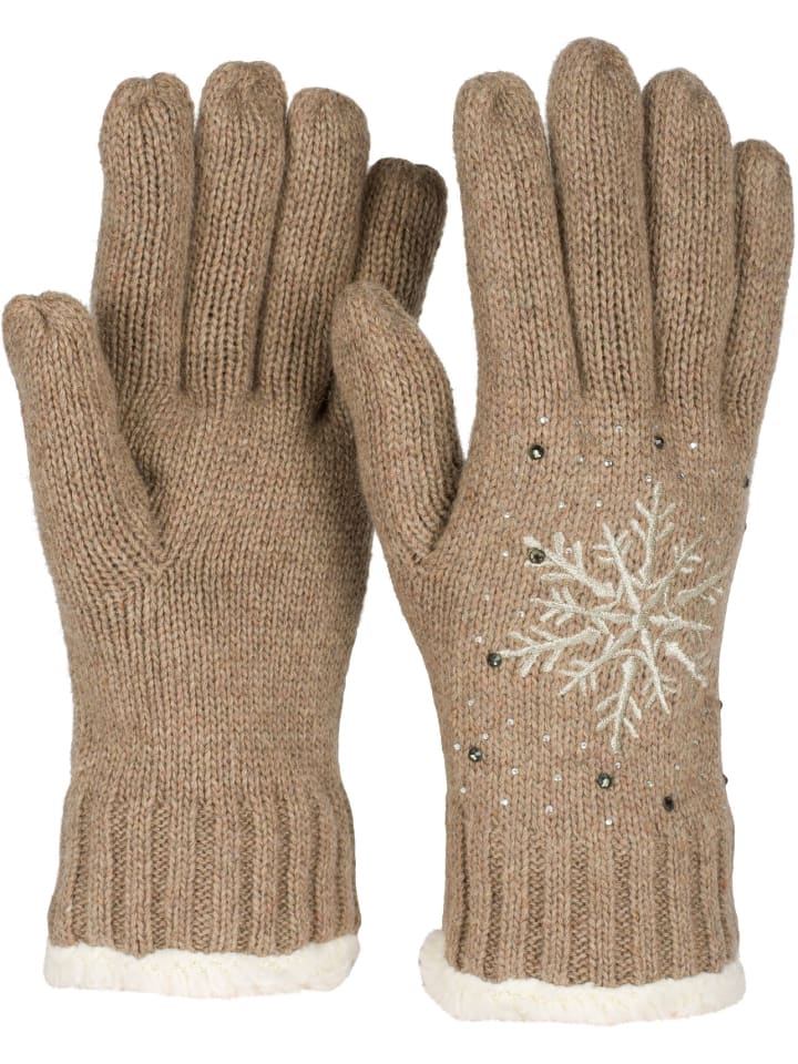 

StyleBREAKER Коричневые вязаные перчатки