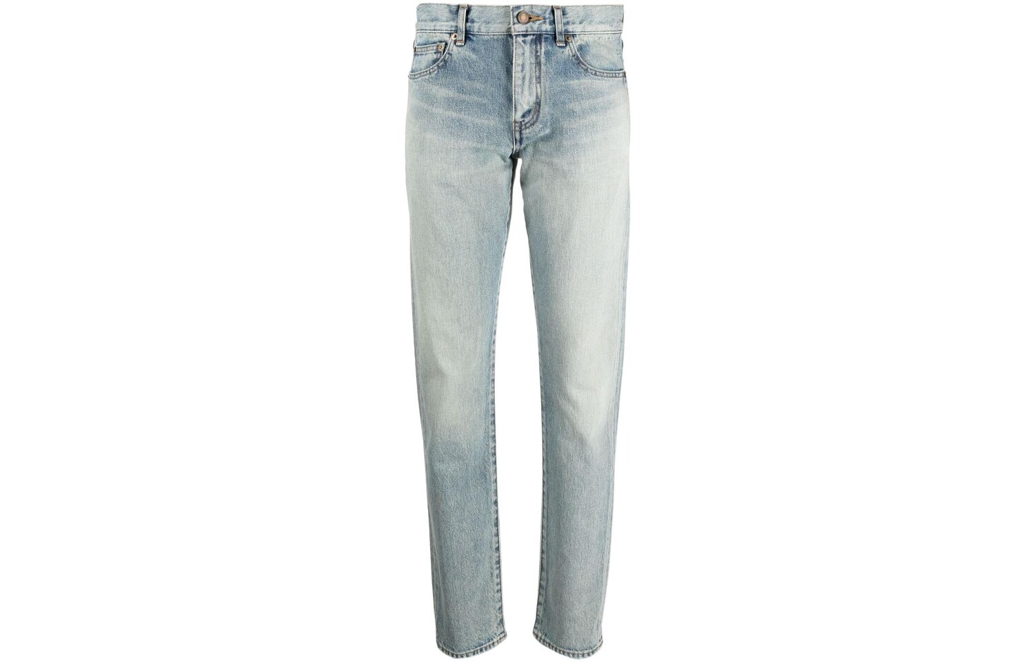 

Джинсы женские Saint Laurent Mid-rise Straight-leg, синий