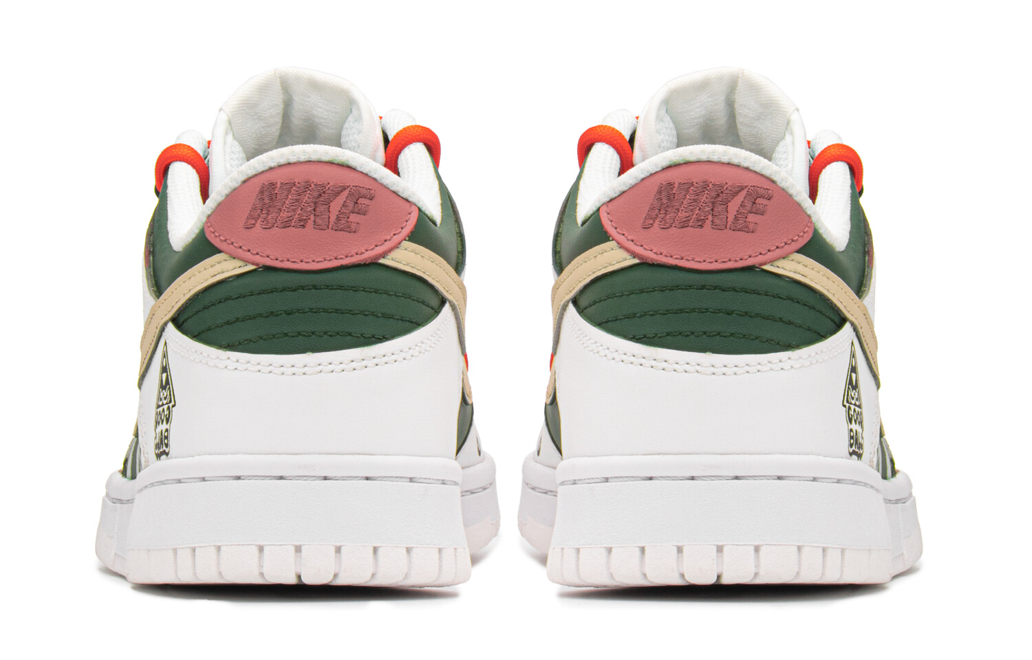 

Кроссовки Nike Dunk Skateboard Shoes Women's Low-Top Beige Yellow/Green