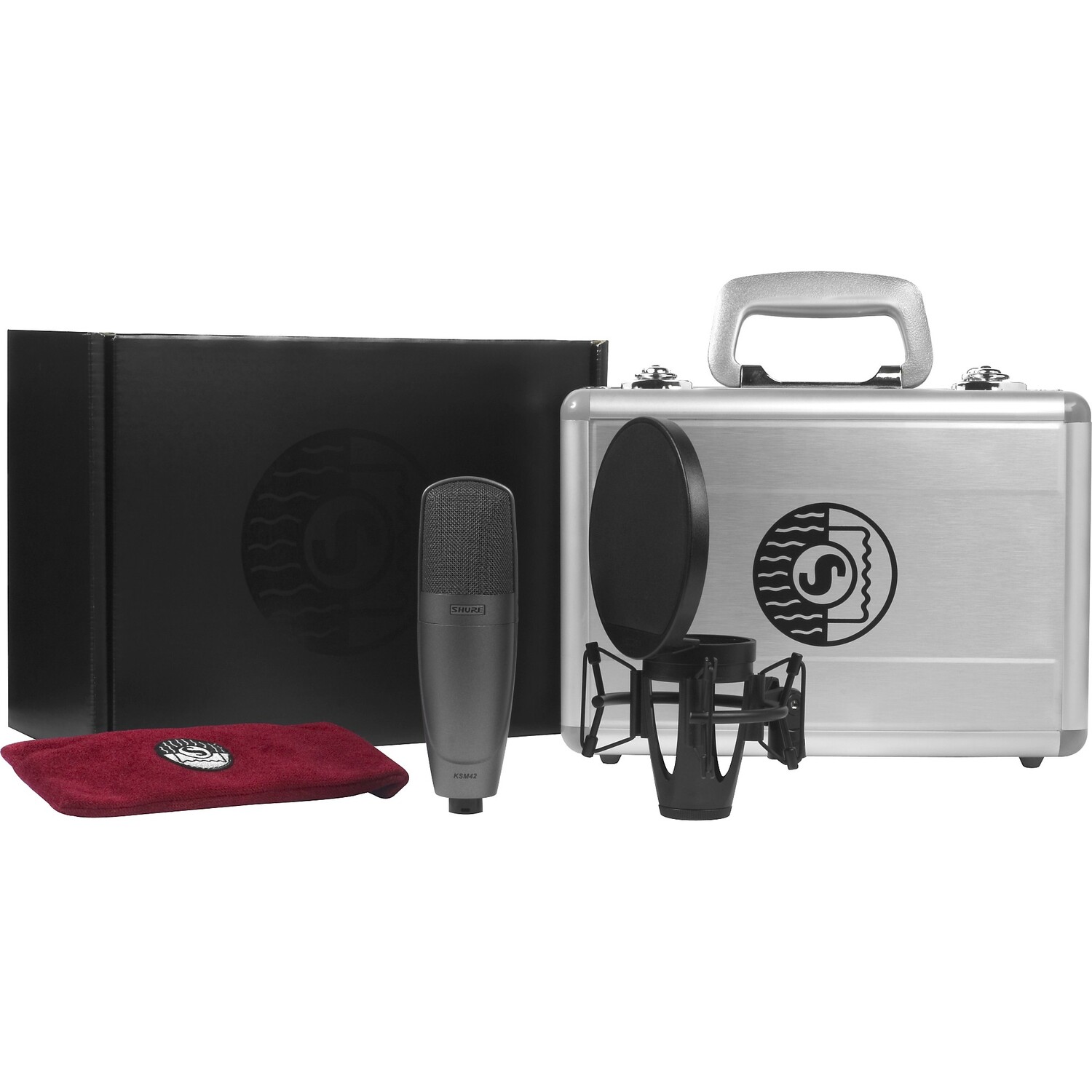 

Кардиоидный конденсаторный микрофон Shure KSM42 SABLE GREY, Черный, Кардиоидный конденсаторный микрофон Shure KSM42 SABLE GREY