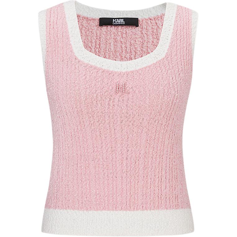 

Karl Lagerfeld / Karl Lagerfeld Jeans Майка KARL LAGERFELD женская, розовая