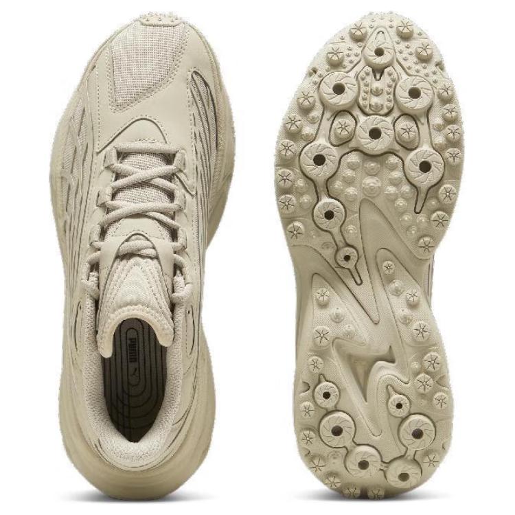 PUMA Спире антискользящие износостойкие низкие кеды для бега унисекс экрю, цвет Ecru — фото 4