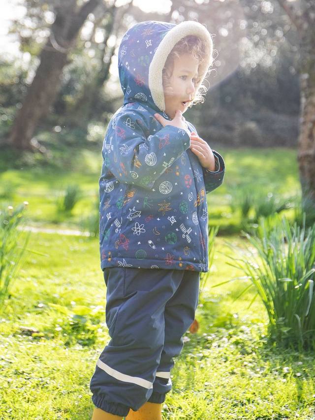 Детская куртка-парка little penhale Frugi, темно-синий/разноцветный — фото 2