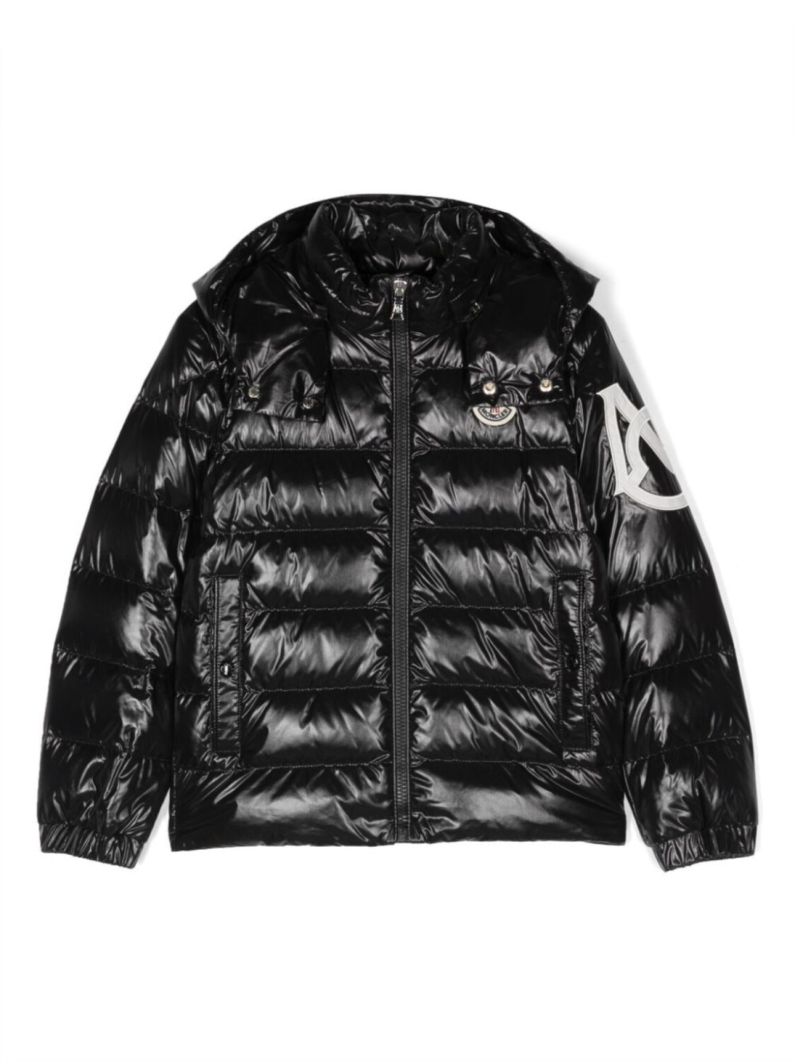 

Moncler Enfant стеганый пуховик Saulx, черный