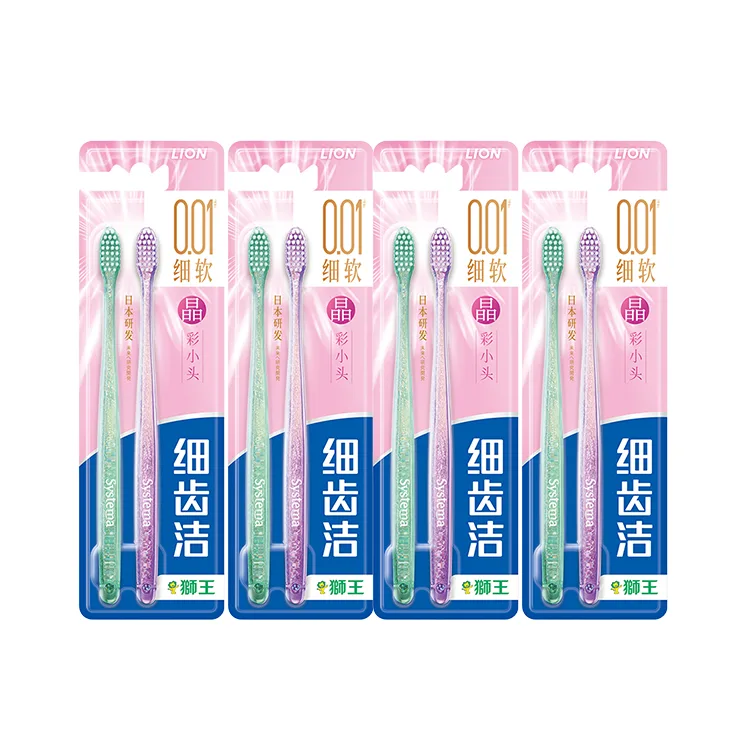 Насадка для зубной щетки Crystal Mini Soft Bristle, 2 шт/4 шт/6 шт LION, Crystal Soft Bristle Toothbrush *4 Pcs (Random Color) — фото 4