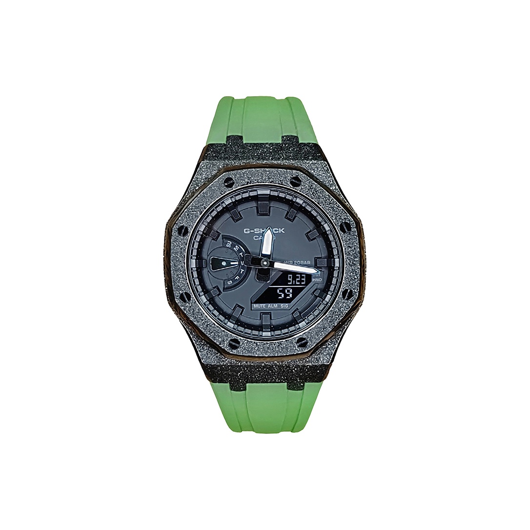 

CASIO Часы Men Liquid Crystal/Analog Dual Display Series Black Watch, Frost Black Sparkling Sandblasting Teal