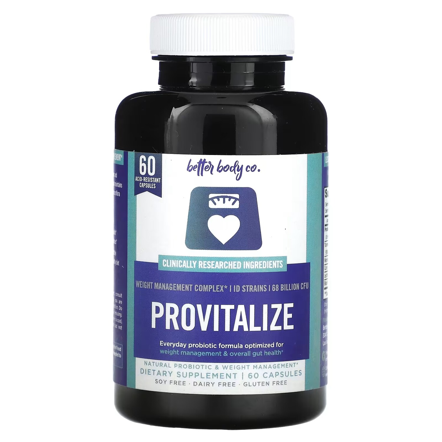

Добавка Better Body Co. Provitalize, 60 кислотоустойчивых капсул