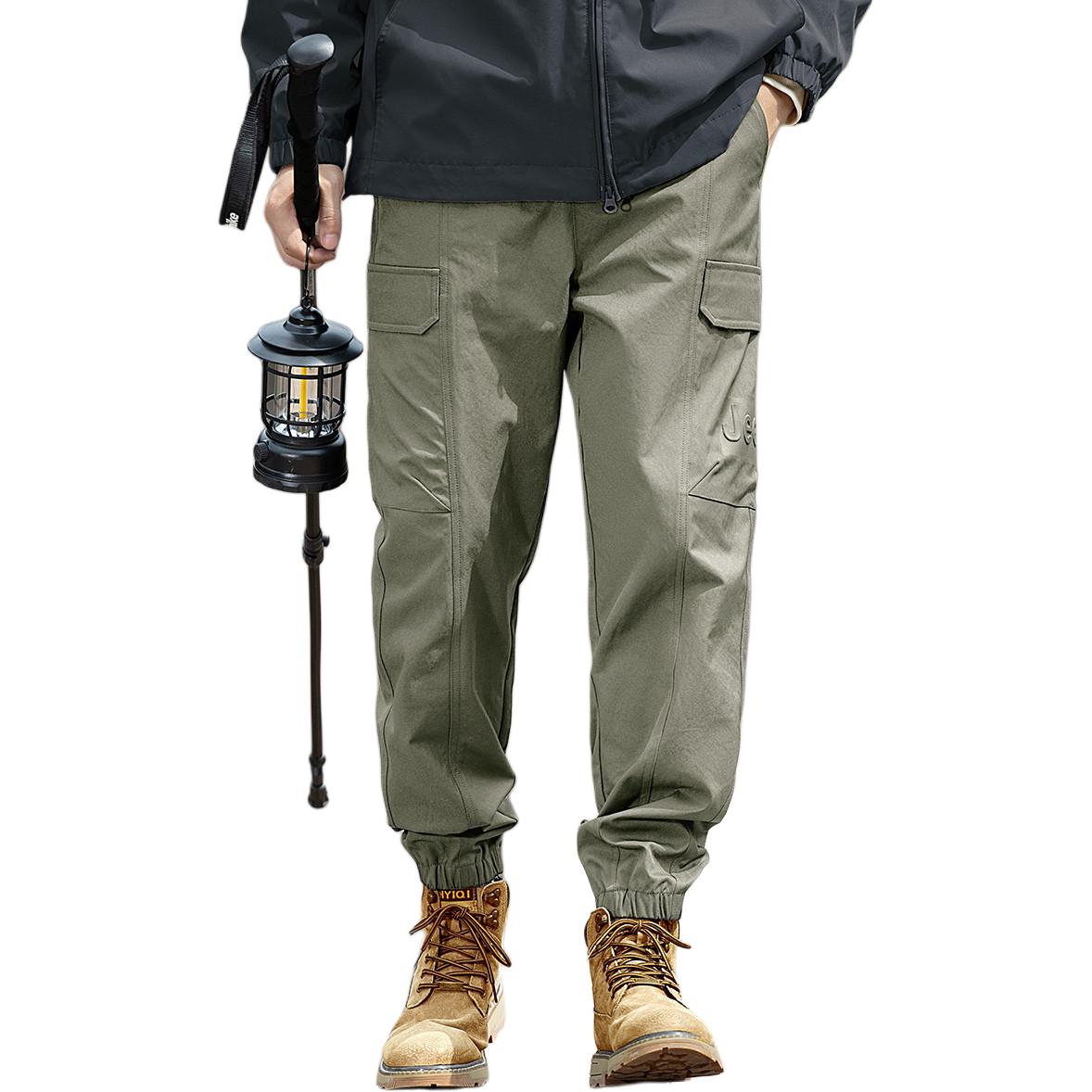 

Jeep Повседневные брюки Unisex Khaki Moderate Parachute