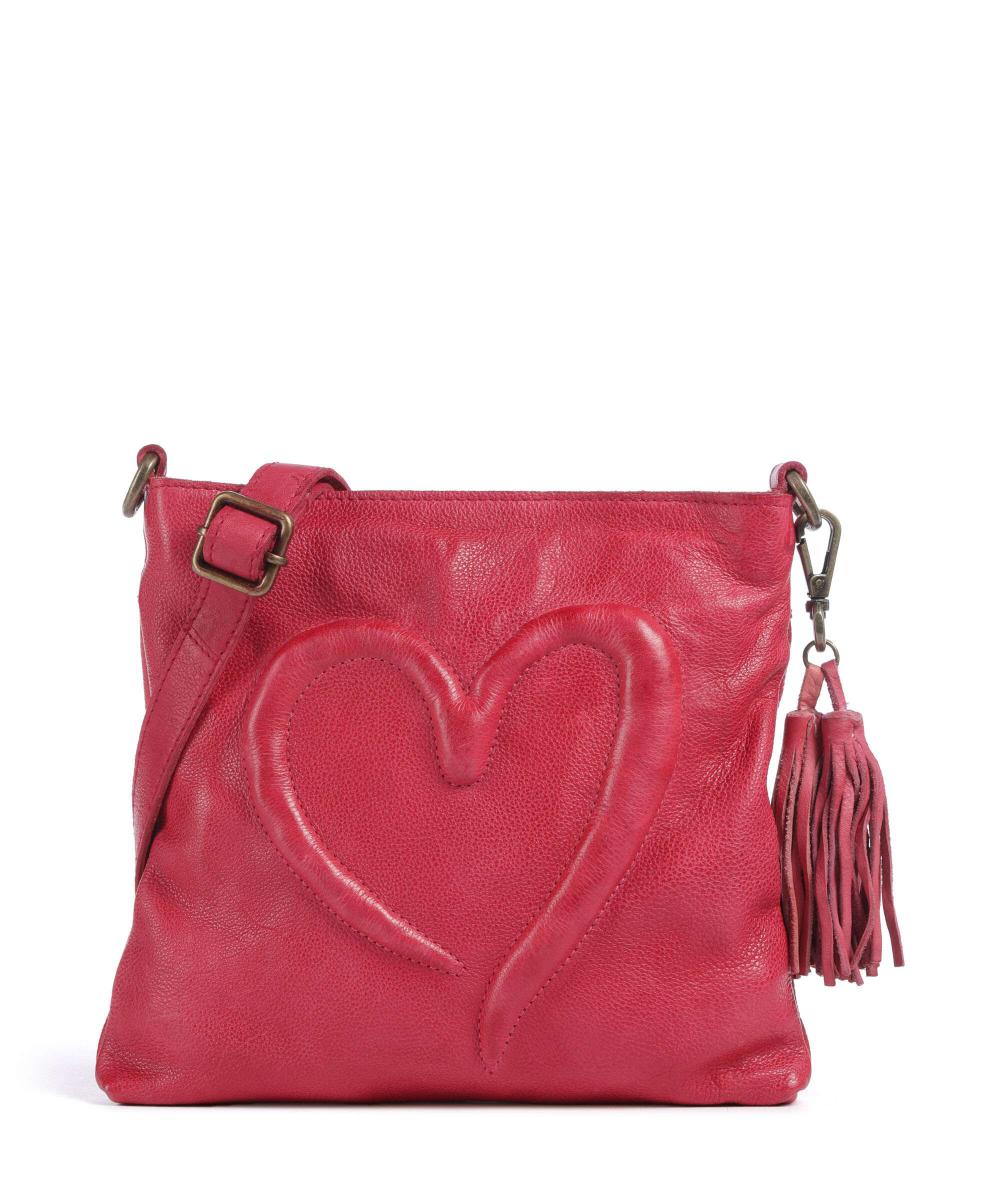 

Сумка Herzweg 4 из зернистой кожи Taschendieb Wien, розовый