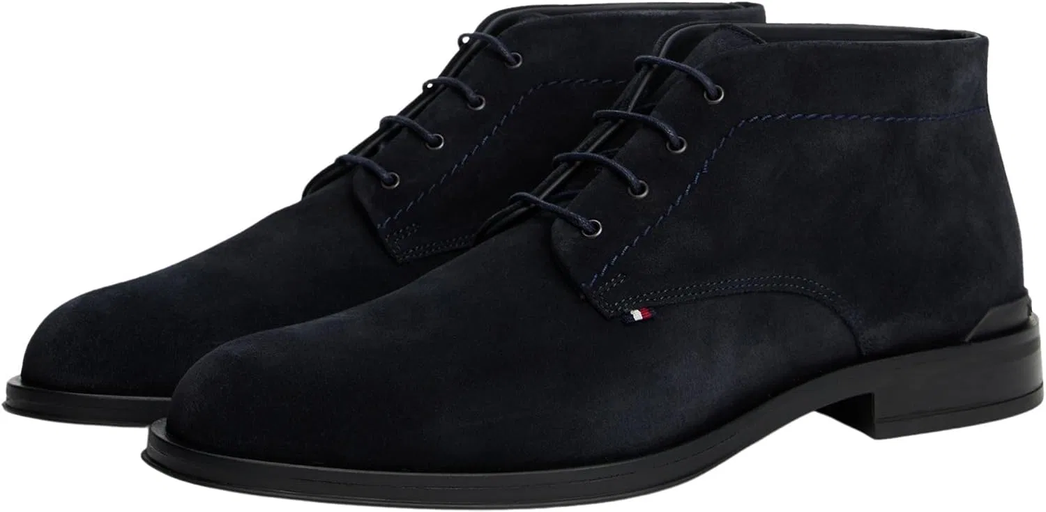 Мужские корпоративные ботинки Tommy Hilfiger Hilfiger SDE Boot Fm0fm05579 Low Boots, Blue Desert Sky — фото 4