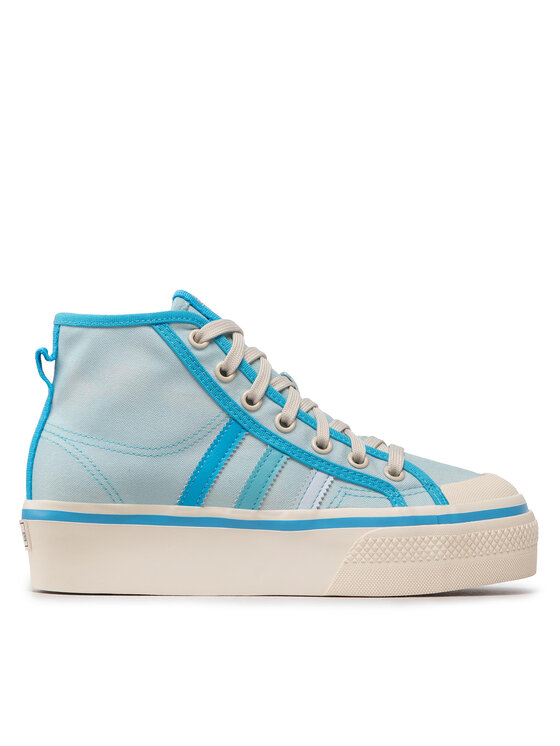 Тканевые кроссовки Nizza Platform Mid GX4604 Adidas, синий