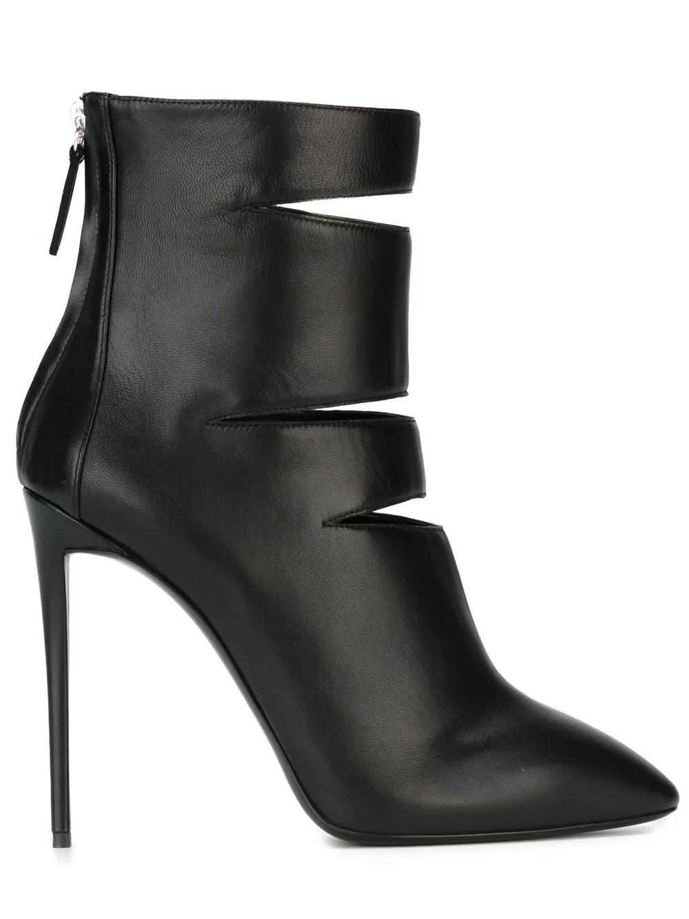 Ботильоны с разрезами Giuseppe Zanotti, черный